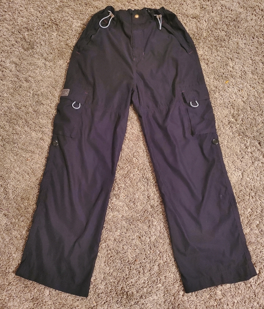 Boys Black Utility Cargo Pants